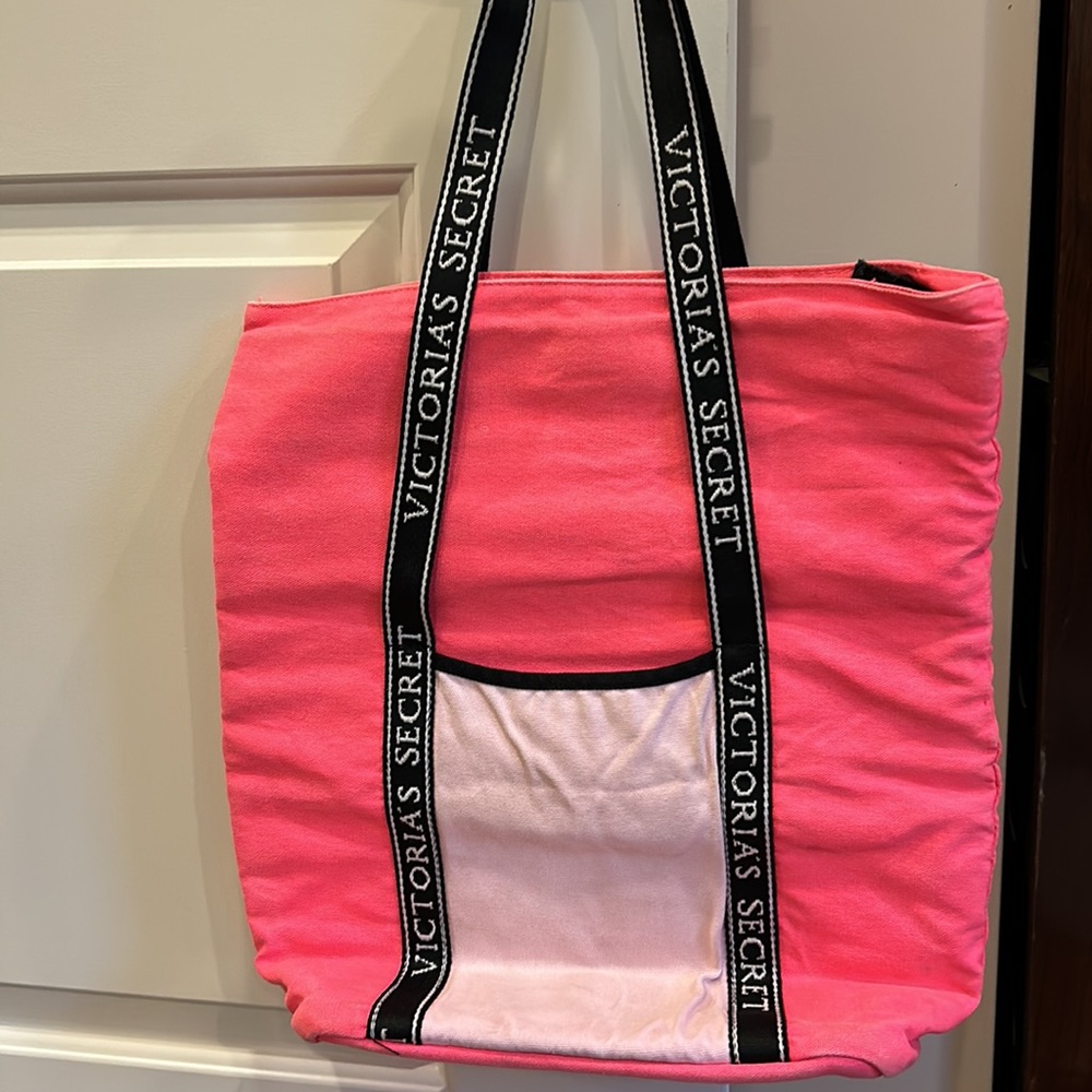 Victoria’s Secret coral colored tall cooler bag